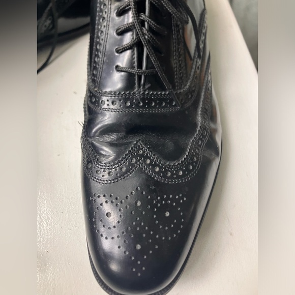 Florsheim Lexington Wingtip Oxford Black Leather size 13 Men’s - Picture 6 of 6